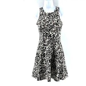H&M leopard animal print dress size XS